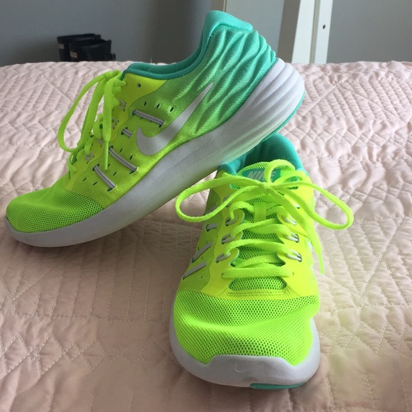 neon tennis shoes